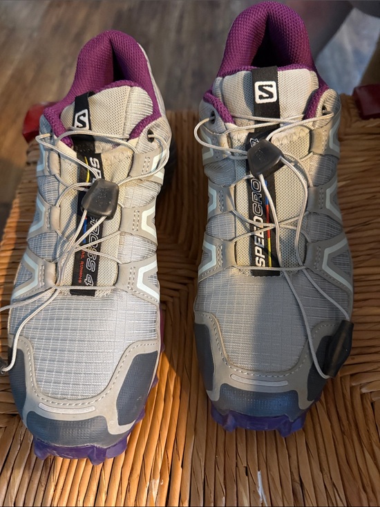 Salomon Shoes - Salomon Women's Trail Running Shoes - Gray and Purple